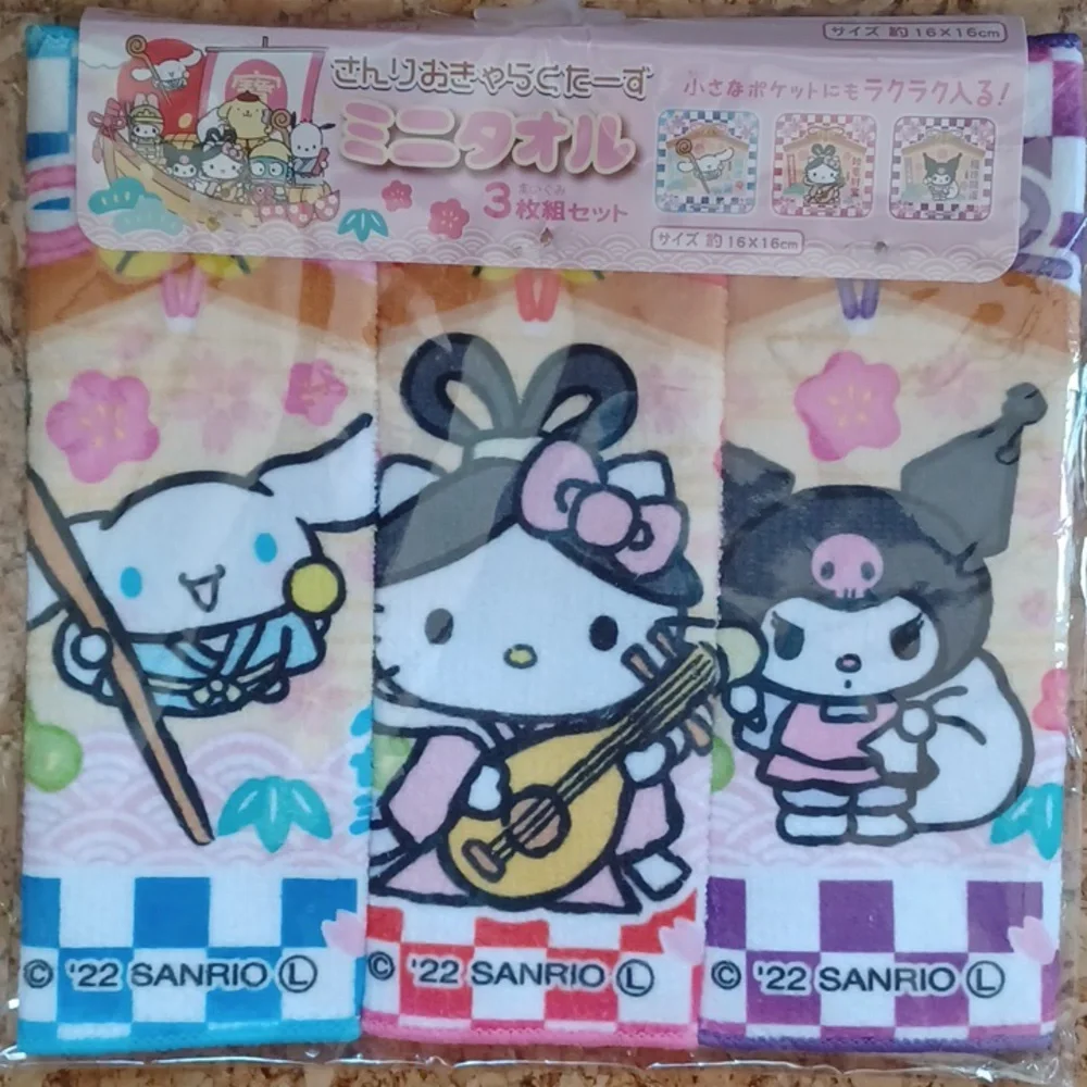 Sanrio characters mini towel set, NEW